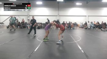 138 lbs Cons. Semi - Angelo Ciriaco, Honey Badgers vs Nikita Li, Palm Wrestling Academy