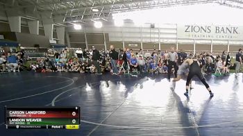 187 lbs Round 2 (4 Team) - Landon Weaver, Mat Demons vs Carson Langford, Team Oregon