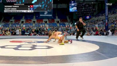 144 lbs Cons. Sub-rd Of 64 - Kiovanny Hamlin, PA vs Elliott Crews, VA