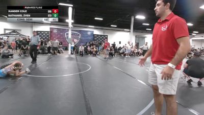 64-68 lbs Cons. Semi - Nathaniel Zven, NOVA WC vs Xander Cole, Unarached