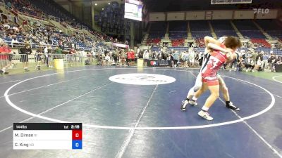 144 lbs Rnd Of 128 - Matthew Dimen, RI vs Colton King, ND