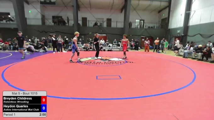 157 lbs Champ. Rd Of 32 - Breyden Childress, Relentless Wrestling vs ...