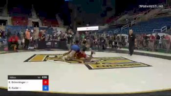 106 lbs Consi Of 16 #1 - Ethan Grimminger, California vs Riley Kuder, Oklahoma