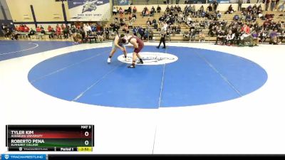 285 lbs Quarterfinal - Tyler Kim, Augsburg University vs Roberto Pena, Elmhurst College