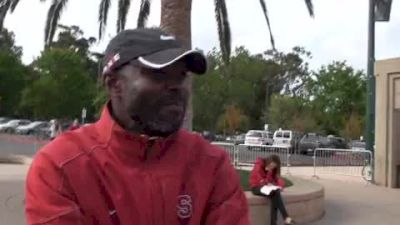 Stanford head coach Edrick Floreal before the 2010 Stanford Invite
