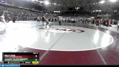 92 lbs Champ. Round 1 - Willy Goss, Moses Lake Wrestling Club vs Dominic Major Bennett, Damaged Ear Wrestling Club