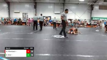 72 lbs Round 2 (8 Team) - Maddox Plambeck, Steel Valley Renegades vs Brady Sher, Caveman Of Tampa