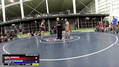 94 lbs Placement Matches (8 Team) - Nora Ohnemus, Iowa vs Easton Dadiomoff, Tennessee