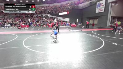 70 lbs Champ. Round 1 - Connie Pulvermacher, Ithaca-Weston Wrestling vs Emery Potter, New Lisbon Youth