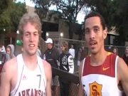 Duncan Phillips and Blake Shaw after 1500 2010 Stanford Invite