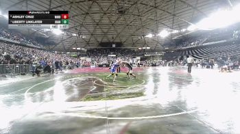 Girls 1B/2B/1A 130 Quarterfinal - Liberty Linklater, Okanogan (Girls) vs Ashley Cruz, Warden (Girls)