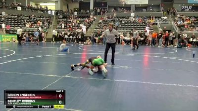 70 lbs Cons. Round 3 - Gibson Engelkes, Ironhawk Wrestling Academy IA vs Bentley Robbins, Alta Aurelia Warriors