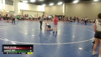 130 lbs Round 3 (8 Team) - Shelby Fillyaw, Charlies Angels Florida Pink vs Cadence Weis, Team Montana Gold