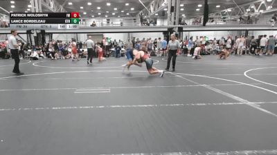 144 lbs Quarterfinals (8 Team) - Patrick Woloshyn, Freakztyle Wrestling vs Lance Bordeleau, GT Nation