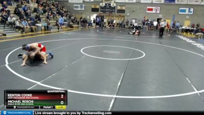 130 lbs Quarterfinal - Kenton Cooke, East Anchorage High School vs Michael Roschi, Eagle River High School