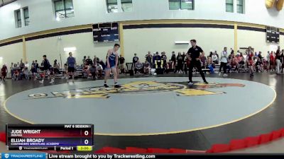 132 lbs Champ. Round 2 - Jude Wright, Indiana vs Elijah Broady, Contenders Wrestling Academy