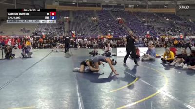124 lbs Quarters & 1st Wb (16 Team) - Cali Leng, Iowa vs Lauren Nguyen, Sacred Heart