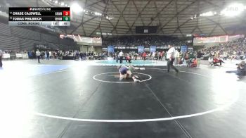 Boys 2A 138 lbs Cons. Round 1 - Tomas Philbrick, Sehome vs Chase Caldwell, Columbia River