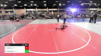 130 lbs Consi Of 32 #2 - Gabriel Lemos, Temecula Valley HS vs Aaron De Anda, Dog Pound WC