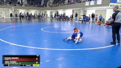 65 lbs Semis (4 Team) - Teeg Mursu, NYM (New York Mills) vs Kyson DeSmet, Canby