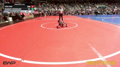 40 lbs Round Of 16 - Tate Cox, Brawlers vs Maddox Rodriguez, The Valley WC