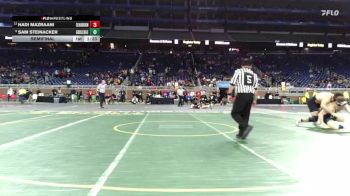 D1-215 lbs Semifinal - Sam Steinacker, Grand Ledge vs Hadi Mazraani, Dearborn