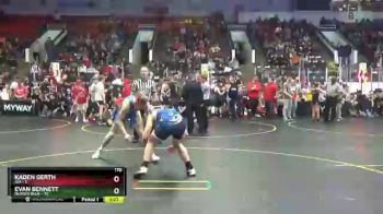170 lbs Round 1 (4 Team) - Evan Bennett, Dundee Blue vs Kaden Gerth, Ida