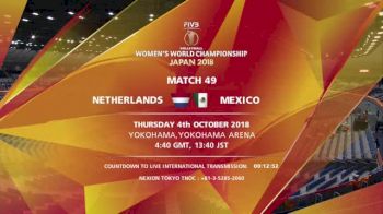 NED vs MEX | 2018 FIVB Women's World Championships