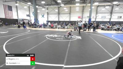 43 lbs Consi Of 4 - Jace Rogers, Umpqua Wrestling Club vs Mark Zumkehr, Run To Danger