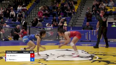 57 lbs Champ. Round 1 - Karlee Brooks, TMWC/ EAP vs Jackeline Ramos, New Jersey