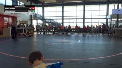 125 lbs Cons. Round 2 - Dom Bevans, Hawkeye Wrestling Academy vs Beau Berns, East Buchanan