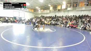 285 lbs Champ. Round 1 - Tristan Taylor, Charter Oak vs Colin Chan, El Dorado