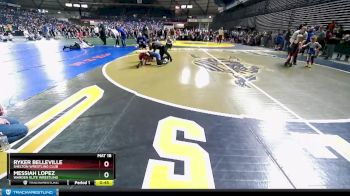 56 lbs Cons. Round 2 - Ryker Belleville, Shelton Wrestling Club vs Messiah Lopez, Warden Elite Wrestling