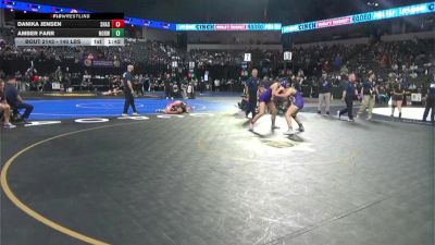 140 lbs Round Of 32 - Danika Jensen, Shasta (NS) vs Amber Farr, Norwalk (SS)