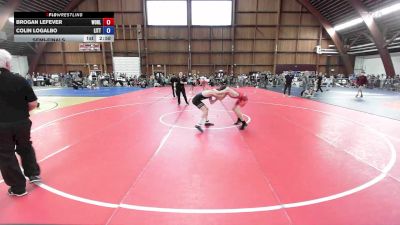 126A lbs Semifinal - Brogan Lefever, Worldwide vs Colin Logalbo, Little Falls