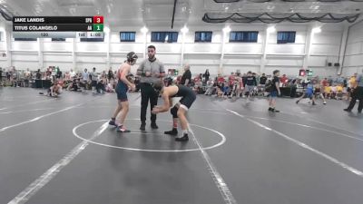120 lbs Round 1 (4 Team) - Titus Colangelo, All American vs Jake Landis, St. Paris Graham