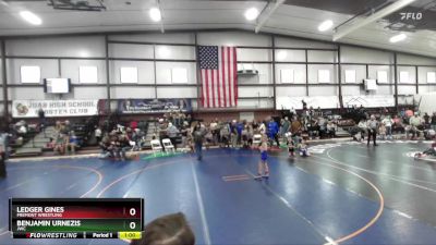 75 lbs Quarterfinal - Benjamin Urnezis, JWC vs Ledger Gines, Fremont Wrestling