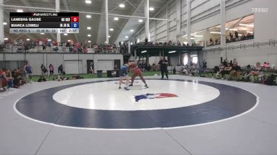 190 lbs LaNesha Gause, North Carolina Red vs Bianca Lomeli, Indiana Blue