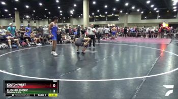 150 lbs Round 3 (6 Team) - Kolton West, BRAWL Black vs Luis Melendez, Techfall Black