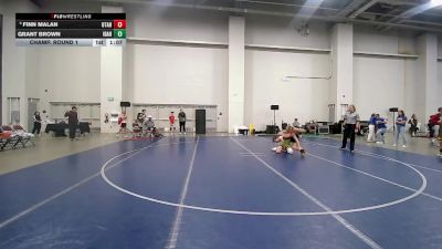140 lbs Champ. Round 1 - Finn Malan, Utah vs Grant Brown, Idaho