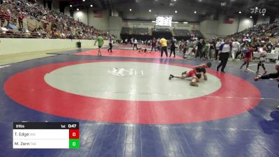 91 lbs Consi Of 8 #1 - Thurmond Edge, Viking Youth Wrestling vs Mason Zorn, The Storm Wrestling Center