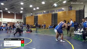 285 lbs Prelims - Ricky Perla, Los Osos vs Jordan Nodarse, Rancho Bernardo