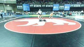 Boys 1A 132 lbs Champ. Round 1 - Riley Mazza, Kalama vs Cooper Chwalibog, Blaine