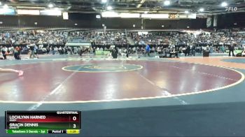 145 lbs Quarterfinal - Gracin Dennis, Emmett vs Lochlynn Harned, Rigby