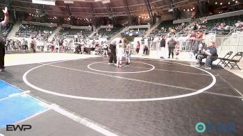 46 lbs Round Of 16 - Noah Kearns, Honey Badgers Wrestling Club vs Kennedy Luker, Fort Gibson Youth Wrestling
