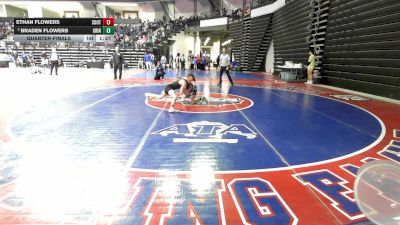 90 lbs Quarterfinal - Ethan Flowers, South Georgia Athletic Club vs Braden Flowers, Grindhouse Wrestling