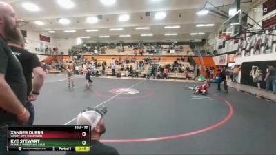 77 lbs Cons. Semi - Xander Duerr, Windy City Wrestlers vs Kye Stewart, Powell Wrestling Club