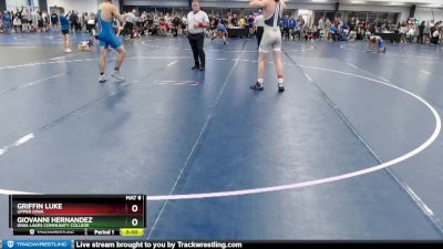 Elite 174 lbs Cons. Round 2 - Giovanni Hernandez, Iowa Lakes Community College vs Griffin Luke, Upper Iowa