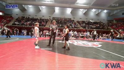 70 lbs Quarterfinal - Tyson Chuculate, Coweta Tiger Wrestling vs Ryker Dawes, Keystone Wrestling Club