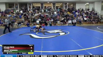 128 lbs Quarterfinal - Dylan Price, Tallassee vs Brody Edwards, Beauregard HS